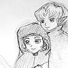 Link and Saria, looking for adventures on a rainy night...