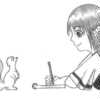 Irina drawing a squirrel! :)